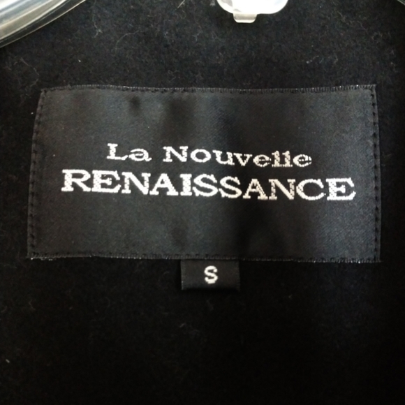 La Nouvelle Renaissance Wool Blend Midweight Jacket   Size Small   Black - Picture 11 of 12